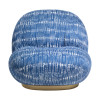 Fotel Pacha tapicerowany niebieską tkanina - Gubi