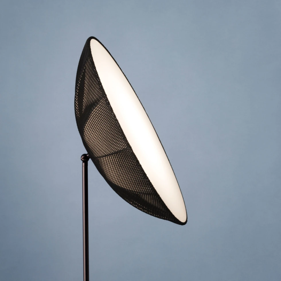 Lampa podłogowa Studio 1 Bluetooth z kloszem z tkaniny -bs.living