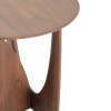 Wykonany z drewna tekowego stolik Geometric Teak brown varnished Ethnicraft