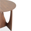 Ponadczasowy stolik Geometric Teak brown varnished Ethnicraft