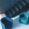 Niebieskie Fotele Amélie Saba