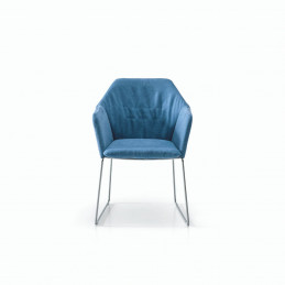 Niebieskie krzesło Sedia New York Saba