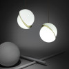 Asymetryczne lampy wiszące Crescent z akrylu i mosiądzu - Lee Broom