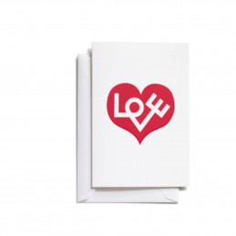 Prezentująca motyw miłości kartka okolicznościowa Four Leaf Clover Love Heart Medium Vitra