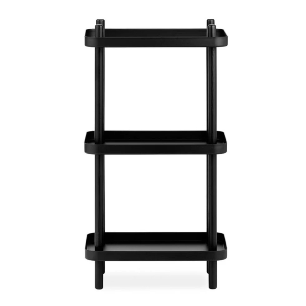 Czarny regał Block Shelf Normann Copenhagen