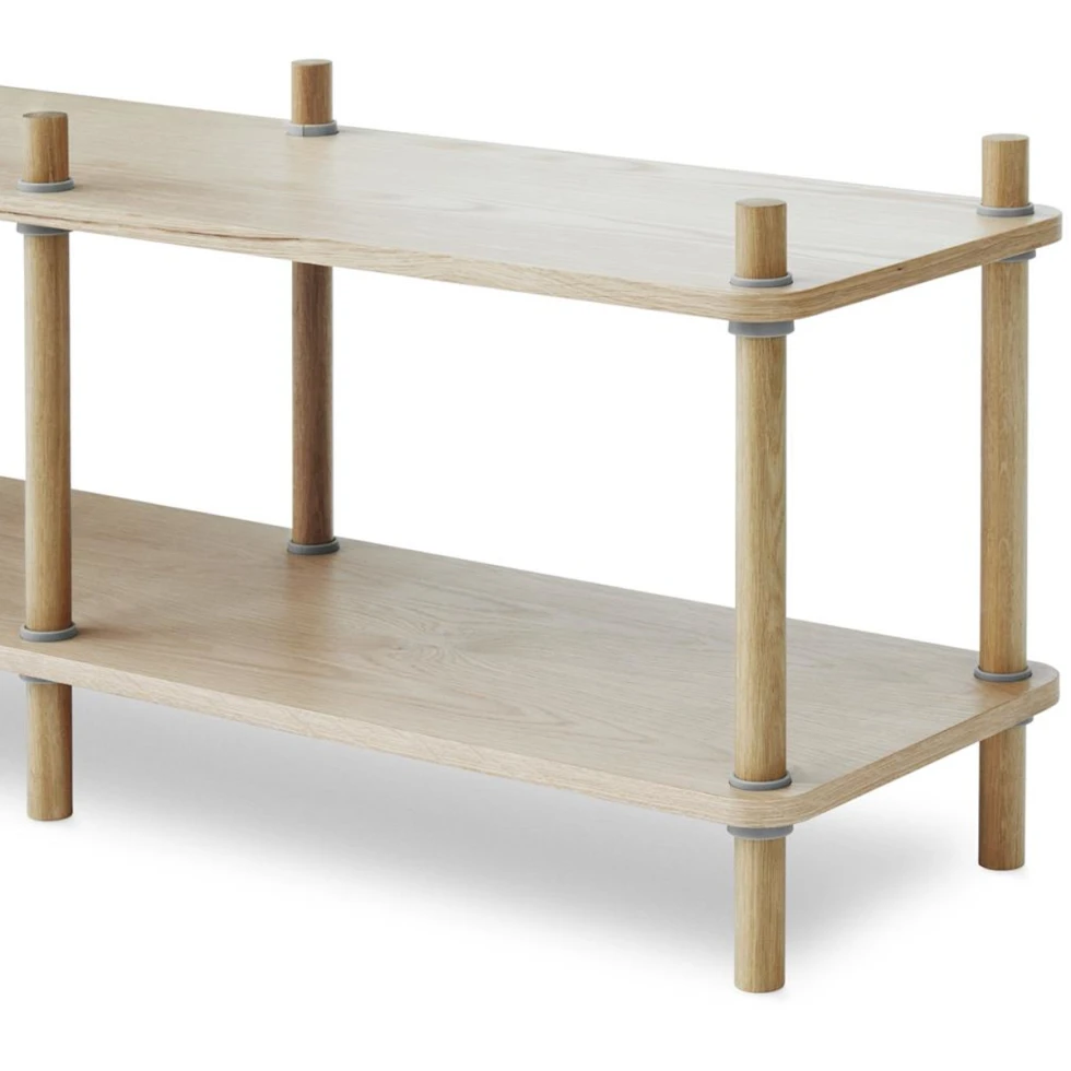 Regał Jam Bookcase 6 poles z drewna dębowego -  Normann Copenhagen