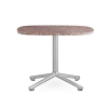 Niski stolik Era aluminiowa podstawa 60 x 48,5 z różowym blatem - Normann Copenhagen