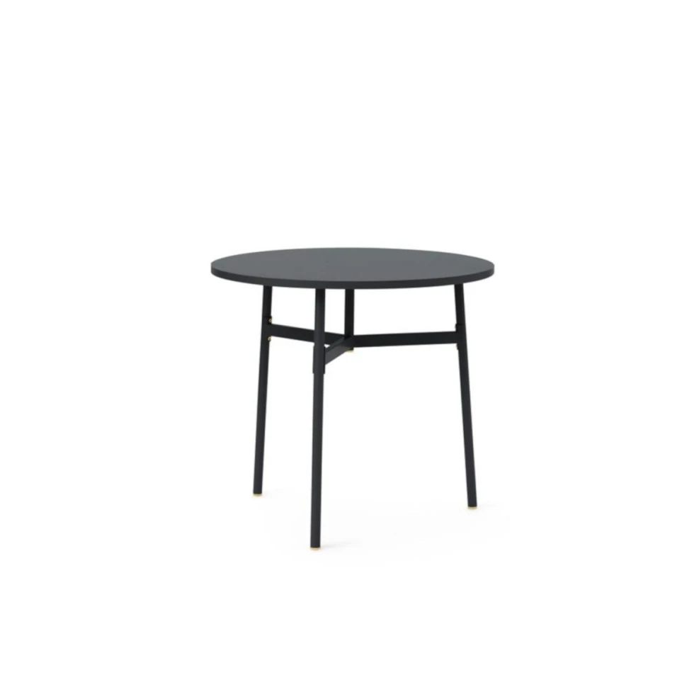 Czarny stół Union Ø80 x H74,5 Normann Copenhagen