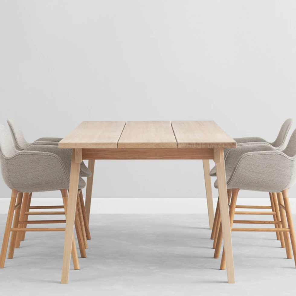 Minimalistyczny stół Slice 90 x 250 Oak Normann Copenhagen