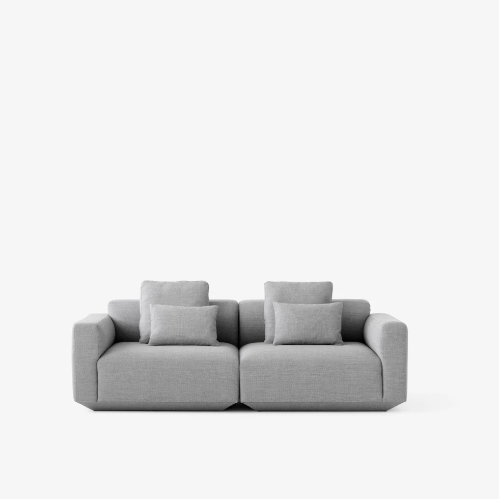 Dwuosobowa sofa modułowa Develius EV1-EV7 z poduchami -  &Tradition