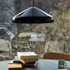 Minimalistyczna czarna lampa wisząca Pao Steel HAY
