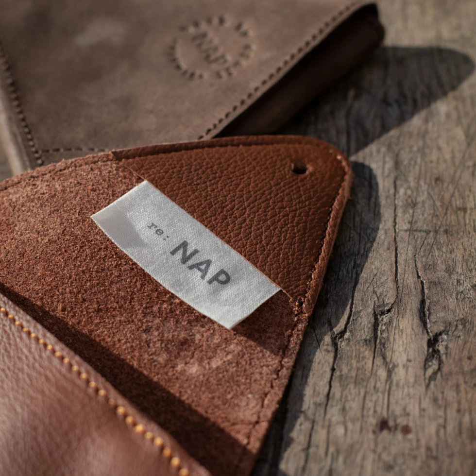 Portfel skórzany jasnobrązowy NAP