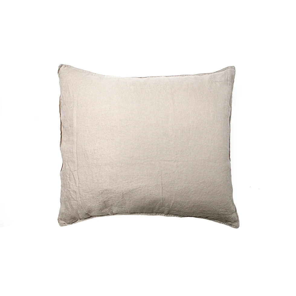 Poduszka w poszewce Washed Linen Beige 40x40cm take a NAP