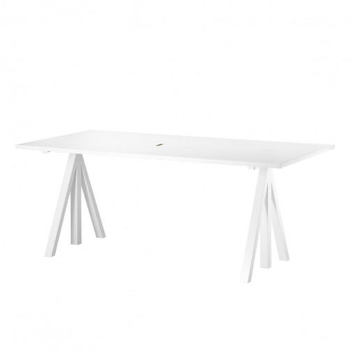 Białe biurko Desktop 180x90cm String