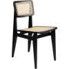 Czarne krzesło z francuskiej trzciny C Gubi