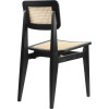 Krzesło z francuskiej trzciny na ramie z dębu w kolorze czarnym -  C Gubi