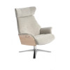 Tapicerowany tkaniną velvety stone fotel Air Quattro obrotowy z pamięcią Conform