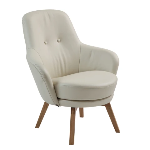 Utrzymany w skandynawskim stylu fotel Gaga Conform