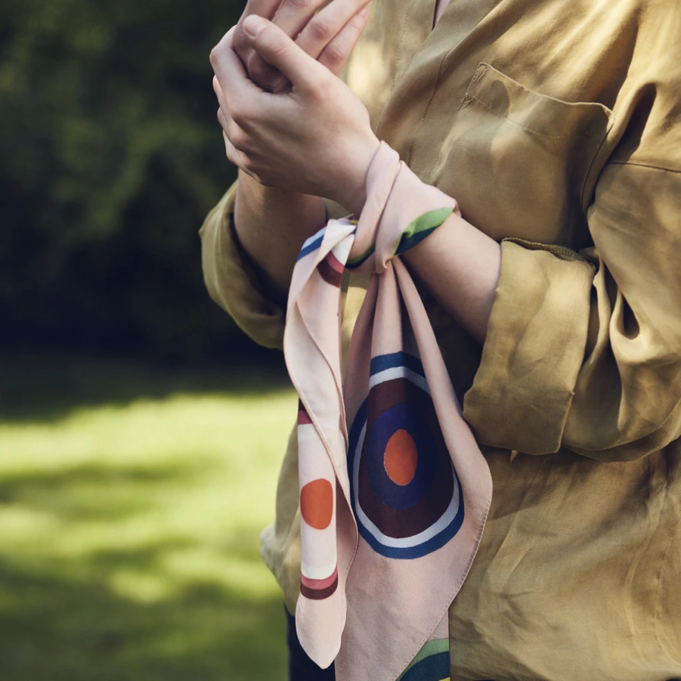 Apaszka Cacka różowa 70x70 NAP x Maria Tyniec