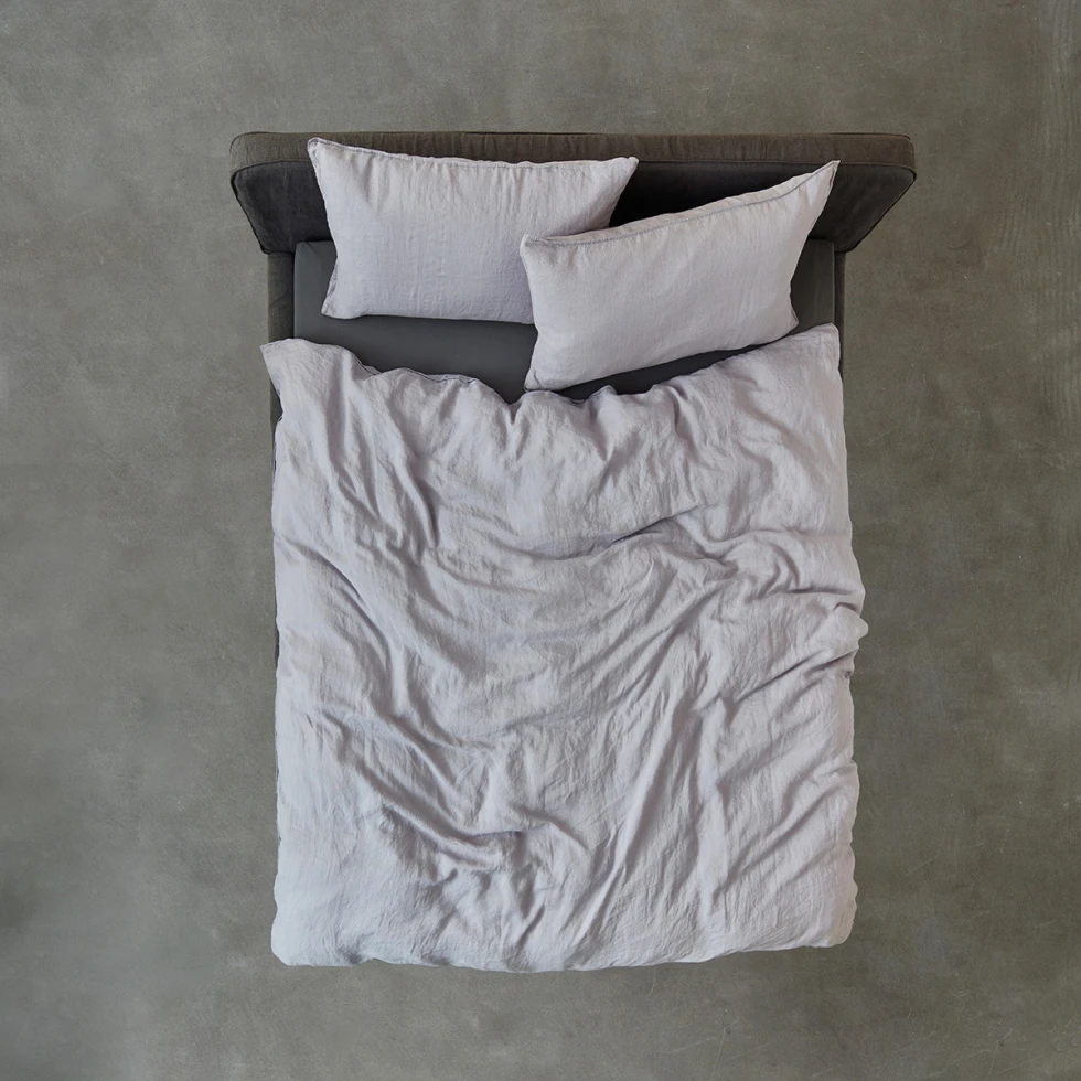 Poszewka Washed Linen Light Grey 50x80cm take a NAP