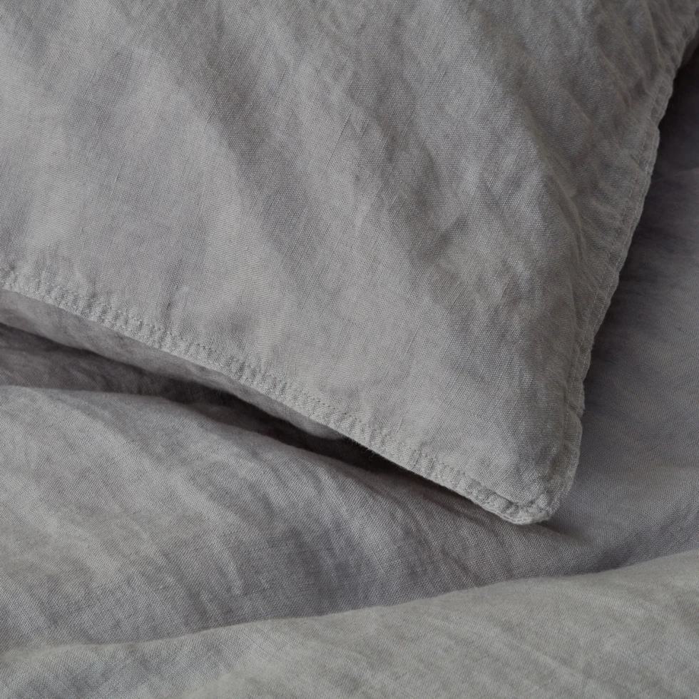 Komplet pościeli lnianej Washed Linen Light Grey take a NAP