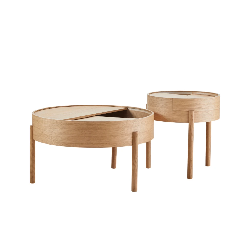 Drewniany stolik kawowy Arc mały Woud