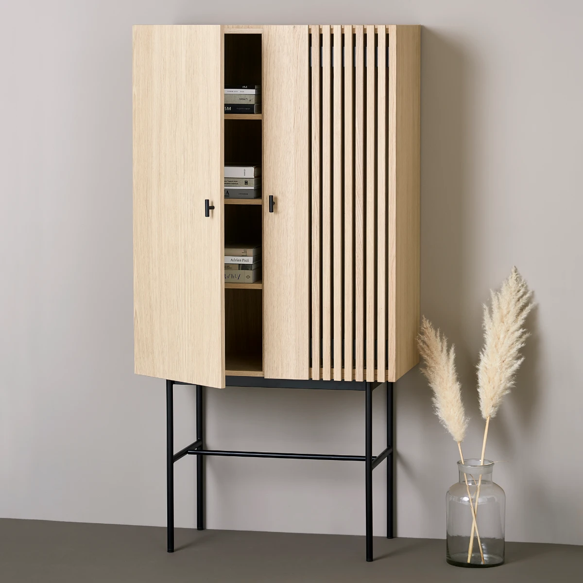 Pojemna wysoka komoda Array Highboard 80cm Woud