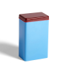 Pojemnik Tin by Sowden Blue HAY z czerwoną pokrywką