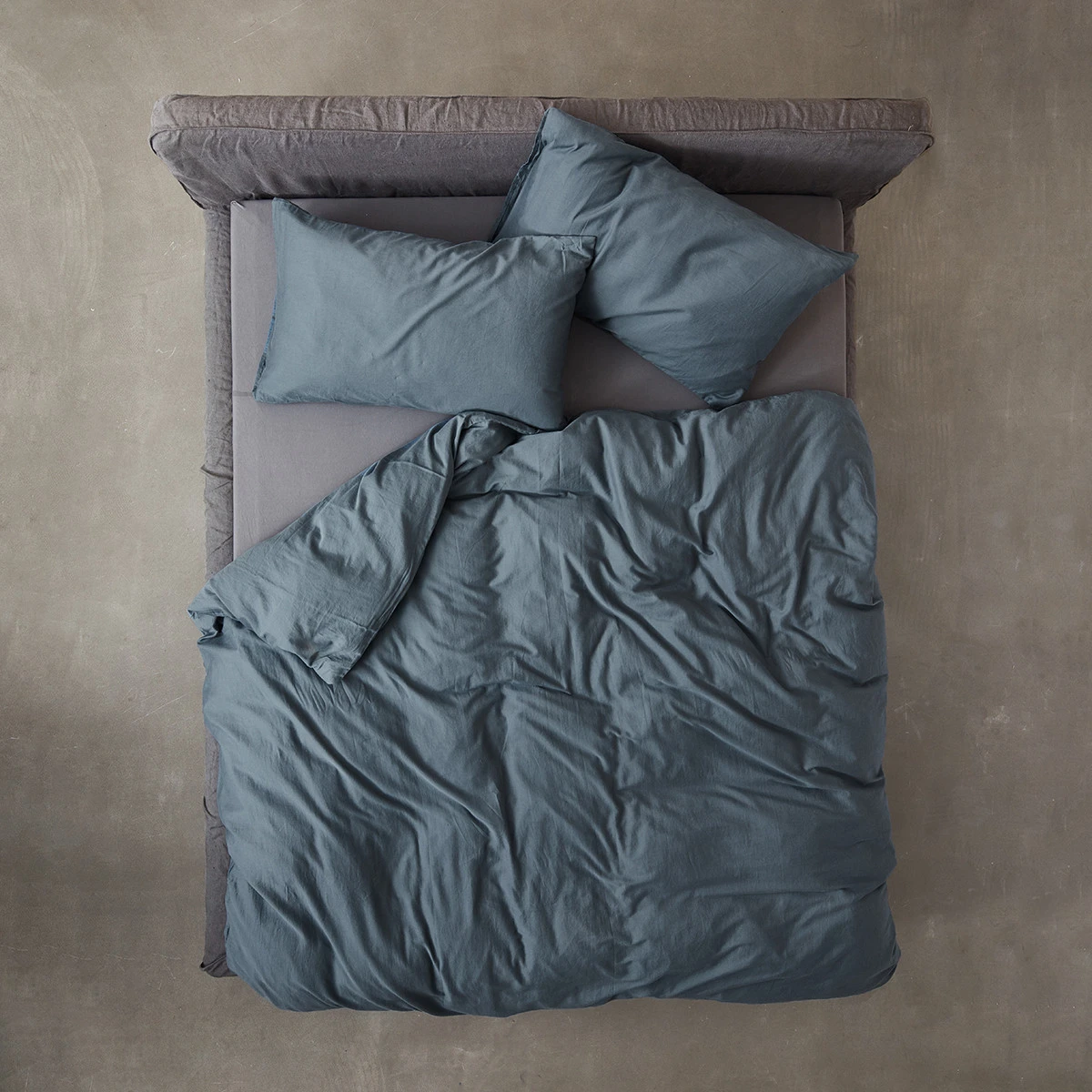 Poszewka na poduszkę z bawełny satynowej Simples Atlantic Blue