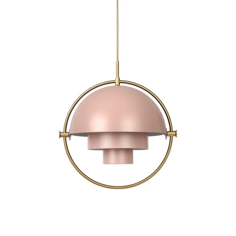 Mosiężna lampa wisząca Multi-Lite Brass Base Gubi