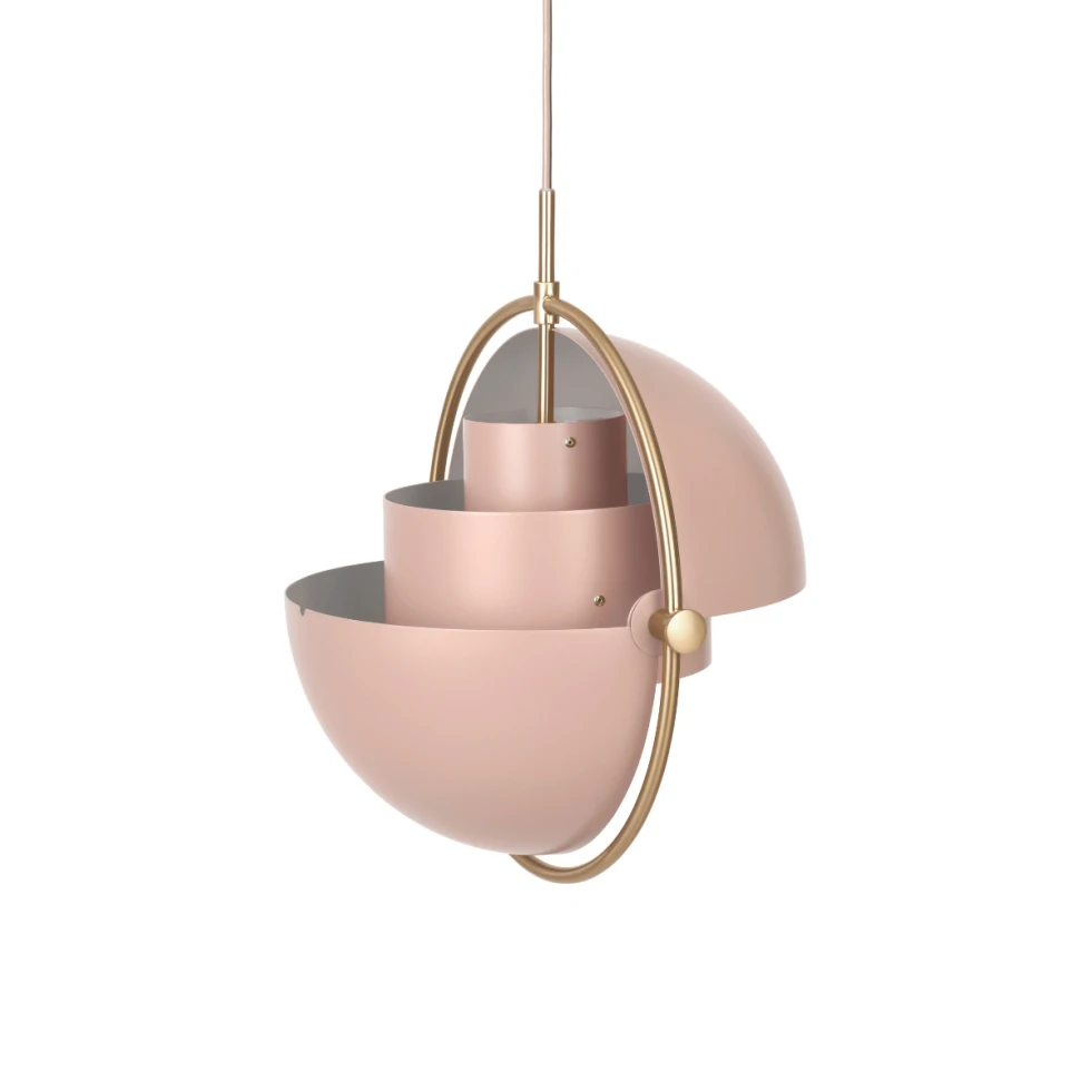 Mosiężna lampa wisząca Multi-Lite Brass Base Gubi