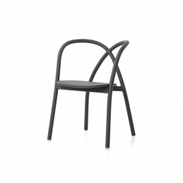 Krzesło Ming Aluminium Stellar Works  w kolorze czarnym