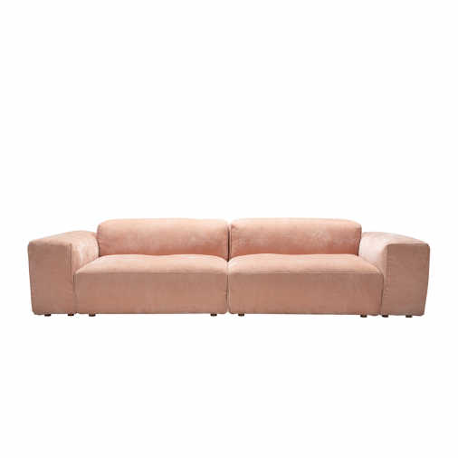 Sofa Edda Sits z dwóch modułów w kolorze różowym