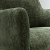 Detale zielonej tapicerki z tkaniny - Krzesło Moa Bistro Sits