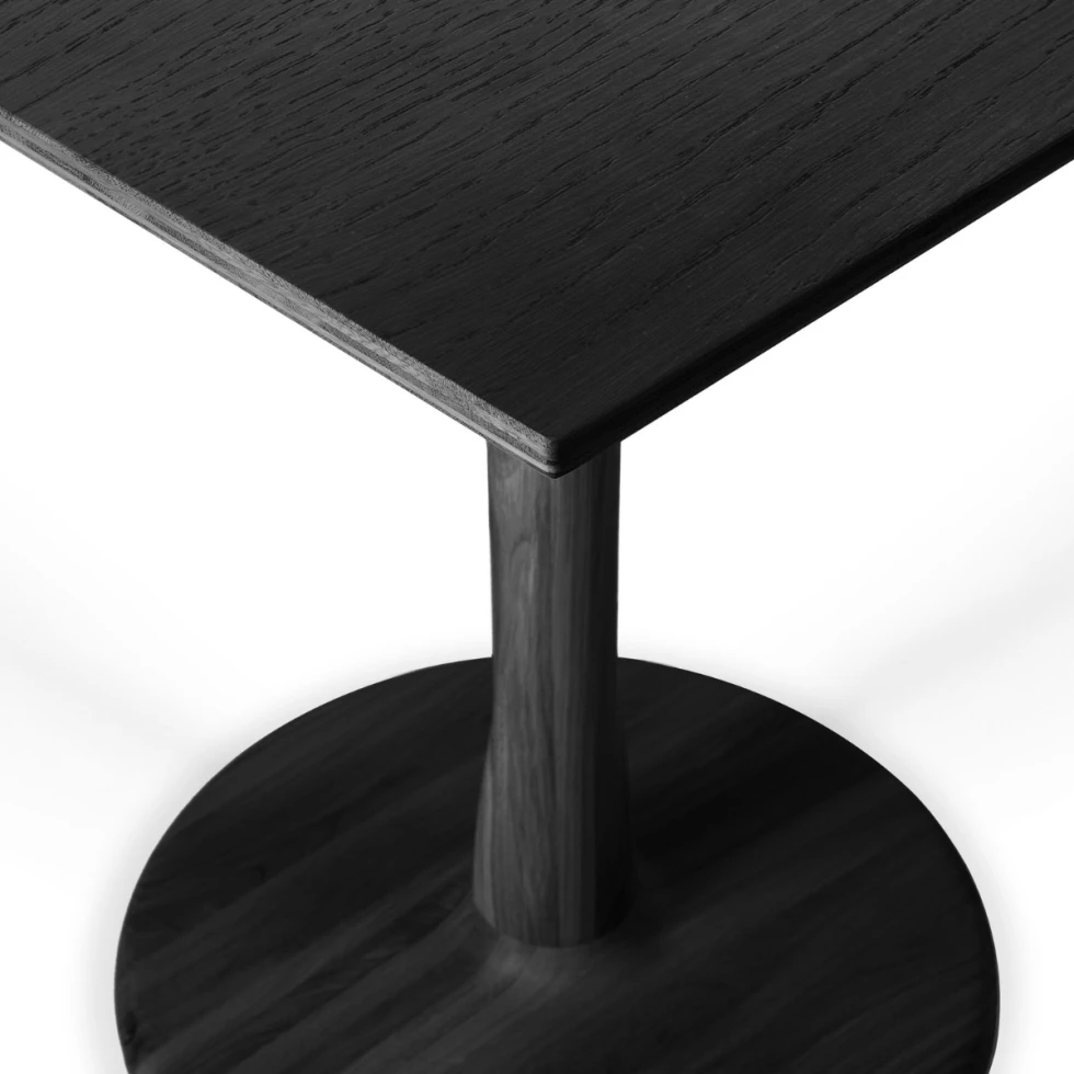 Dębowy stół Torsion Oak square black Ethnicraft