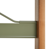 Stół Passerelle High Walnut HAY - detale stalowo-aluminiowej poprzeczki