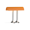 Lampa stołowa Anagram HAY w kolorze pomarańczowym na srebrnych nóżkach