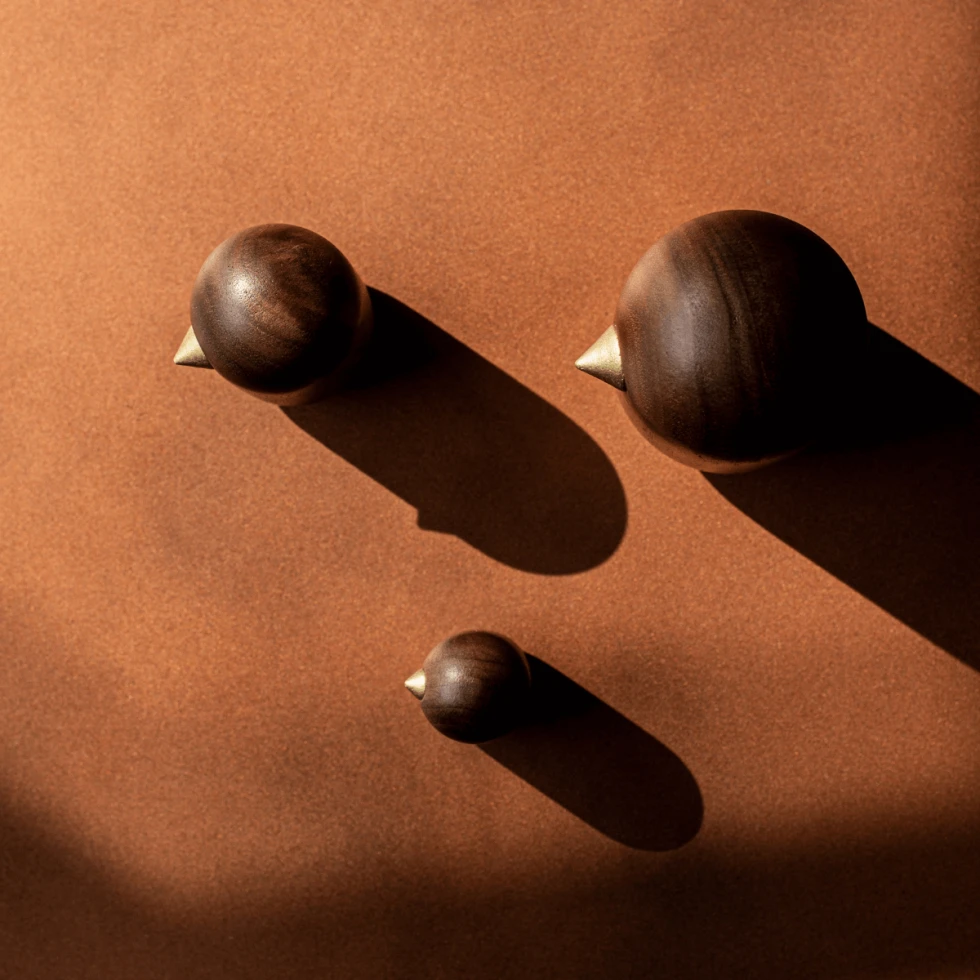 Figurka dekoracyjna Little Bird 13,5cm Walnut Normann Copenhagen