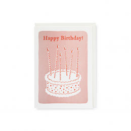 Różowa Kartka urodzinowa Ariana Birthday Cake Archivist