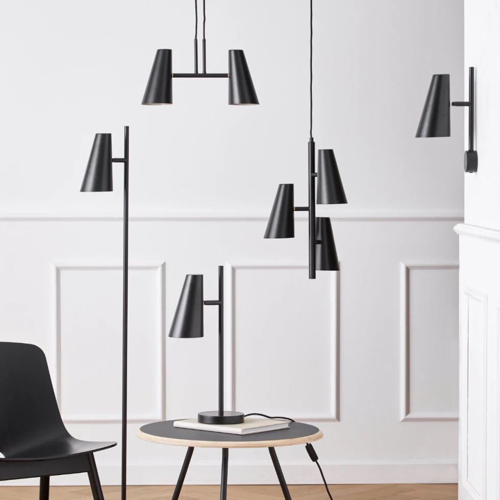 Seria lamp Cono Black Woud