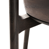 Krzesło Bok Brown Tained Oak Ethnicraft - detale siedziska