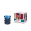 Świeca w niebieskim szkle Murano The First Aina Kari z kolorowym pudełkiem