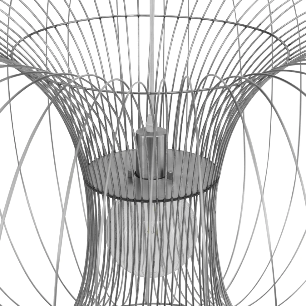 Lampa wisząca Coil Ø50 x H22,5 Normann Copenhagen z drutów ze stali - detale