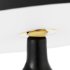 Lampa stołowa Eddy Normann Copenhagen - detale mosiężnej kuli łączącej klosz z podstawą