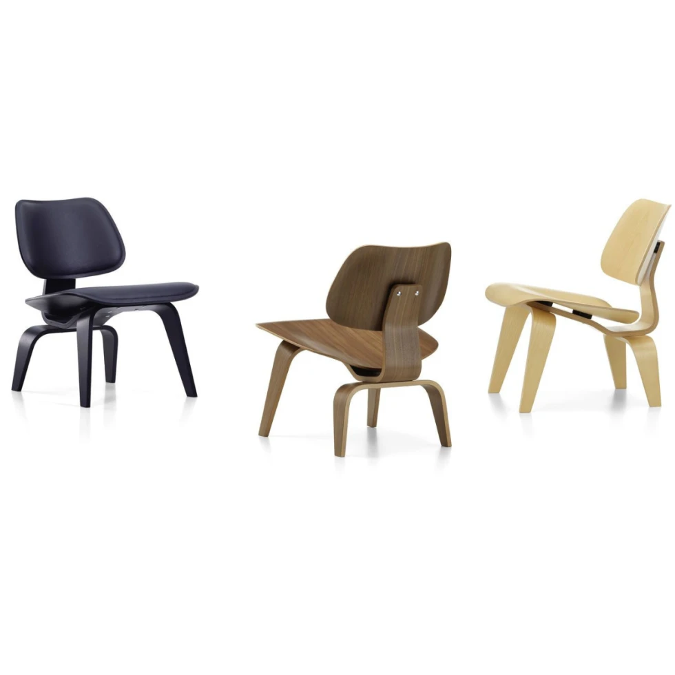 Kultowy fotel drewniany Plywood Group LCW Vitra