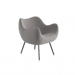 Fotel RM58 Soft VZOR w kolorze szarym