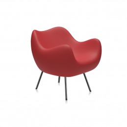 Fotel RM58 Matte VZOR w kolorze czerwonym