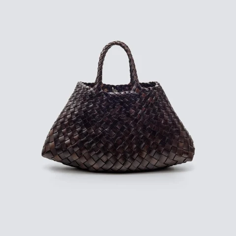 Torba Santa Croce Small Dark Brown Dragon Diffusion