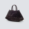 Torba Santa Croce Small Dark Brown Dragon Diffusion