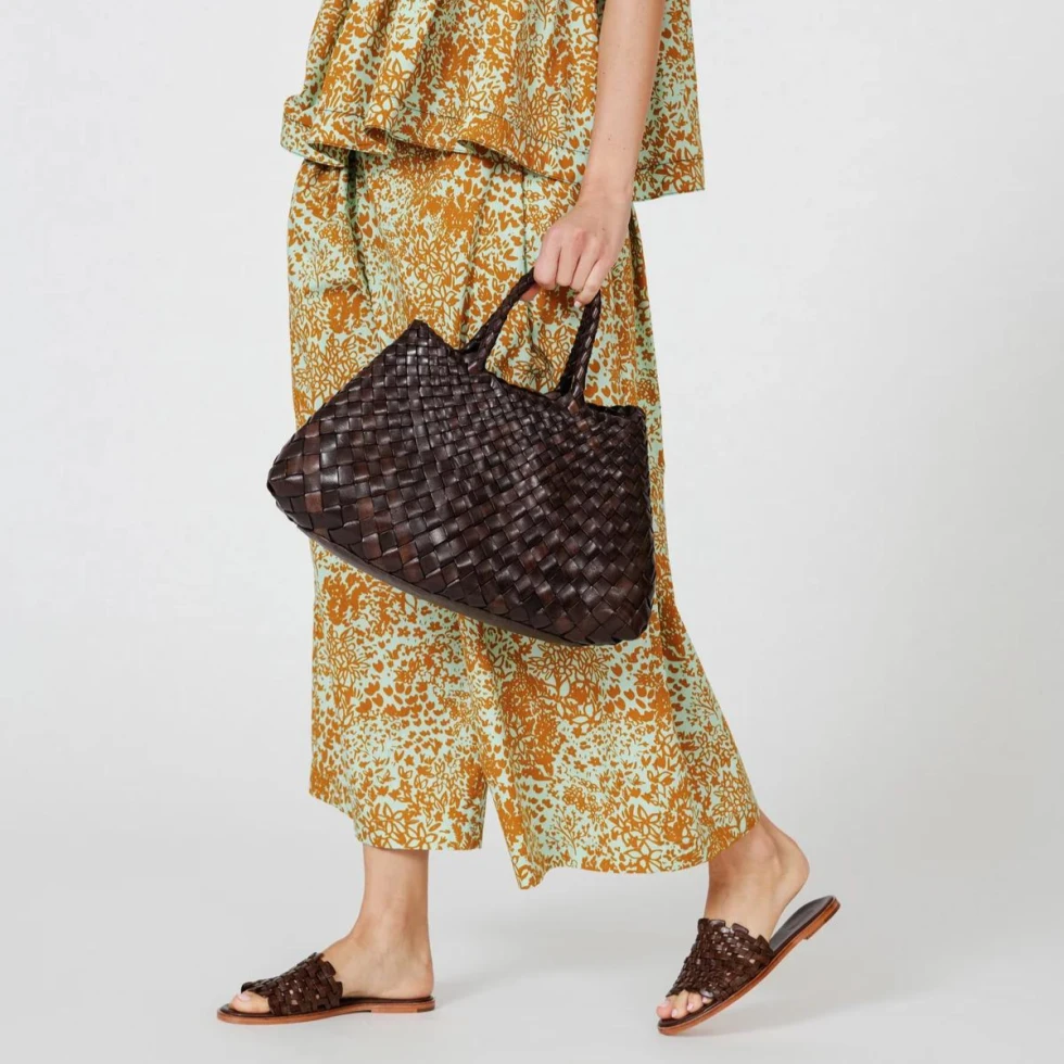 Torba Santa Croce Small Dark Brown Dragon Diffusion